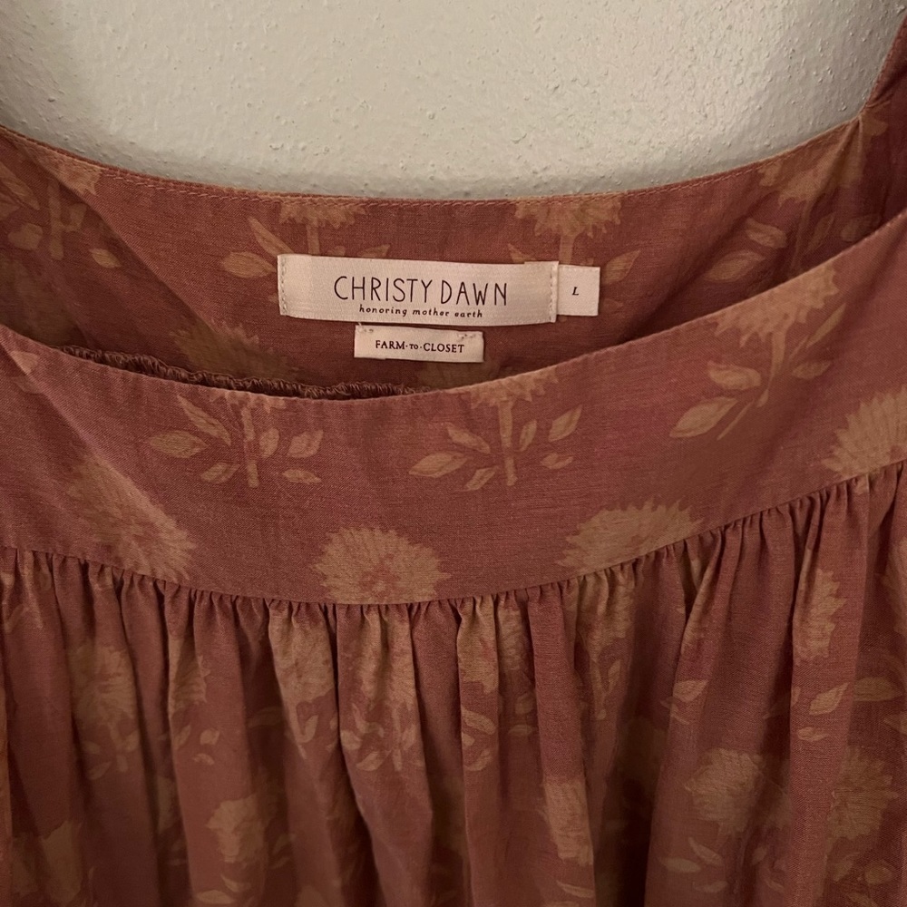 Christy Dawn Rust-Tan Bennet dress - Picture 2 of 8